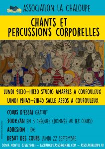 affiche rentrée chorale chaloupe 2025